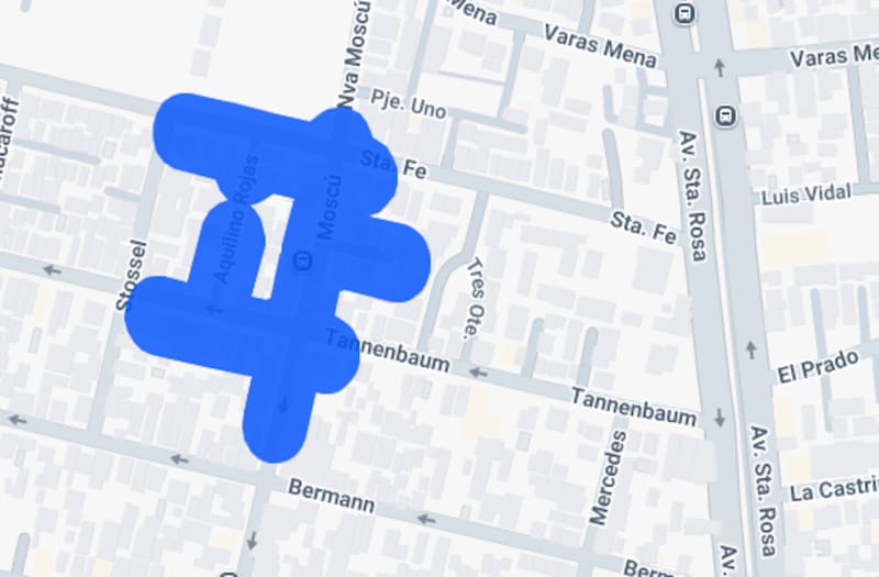 Este sector se verá afectado por corte de luz.