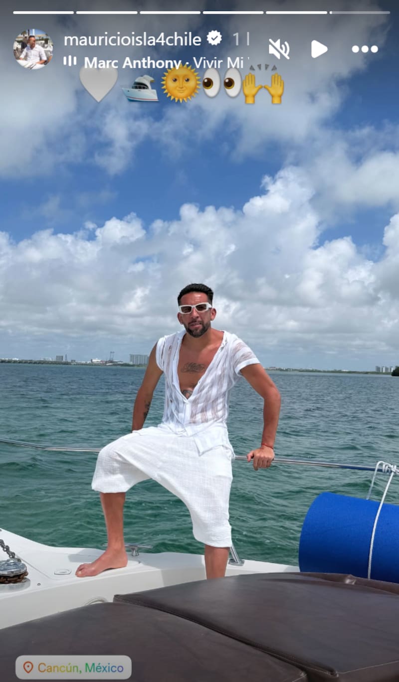 El Huaso disfruta en las costas mexicanas.