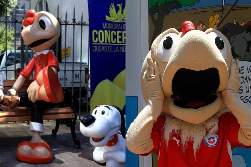 Robaron figura de Condorito en Concepción que fue inaugurada hace menos de dos semanas. Créditos: Bío Bío - ATON