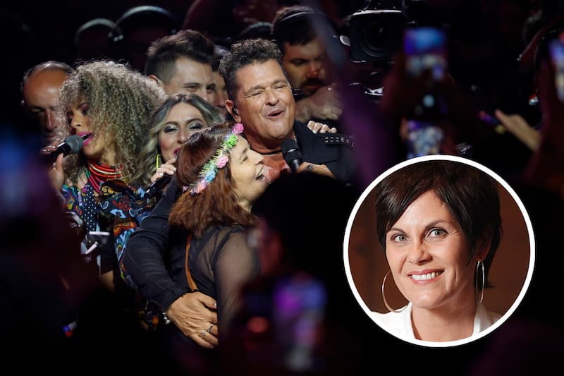 bailó con Carlos Vives.