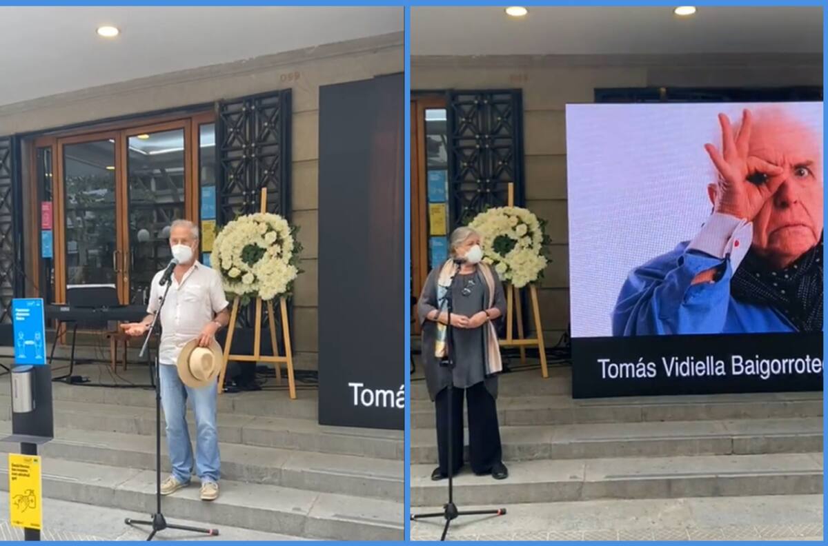 Héctor Noguera, Anita Reeves y otros actores y actrices brindaron multitudinaria despedida a Tomás Vidiella