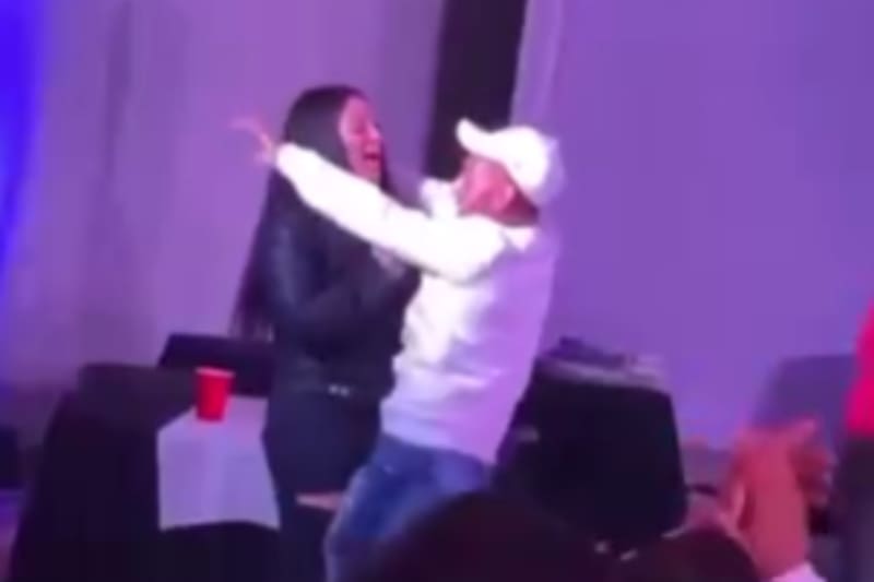 bailando junto a Camila Sepúlveda