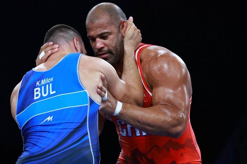 Yasmani Acosta en París 2024. Foto: Sebastián Miranda/COCH.