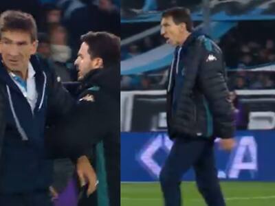VIDEO | Lo detuvieron justo: la furiosa reacción de Gustavo Costas tras ser expulsado en Racing