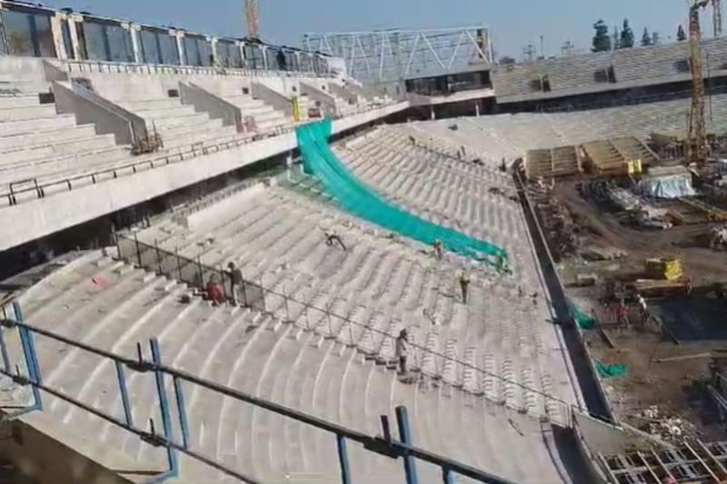 Las graderías del reducto Cruzado están prácticamente terminadas. Foto: En Cancha.