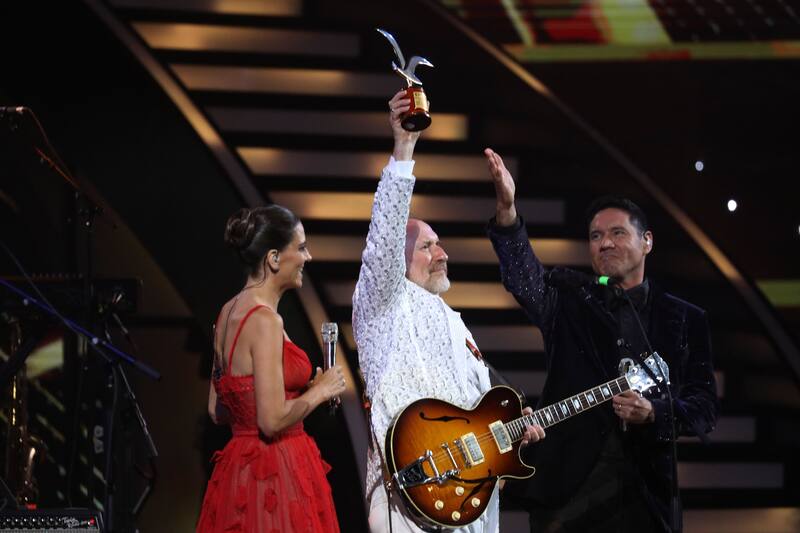 Men at Work logró llevarse la Gaviota de Plata y Oro.