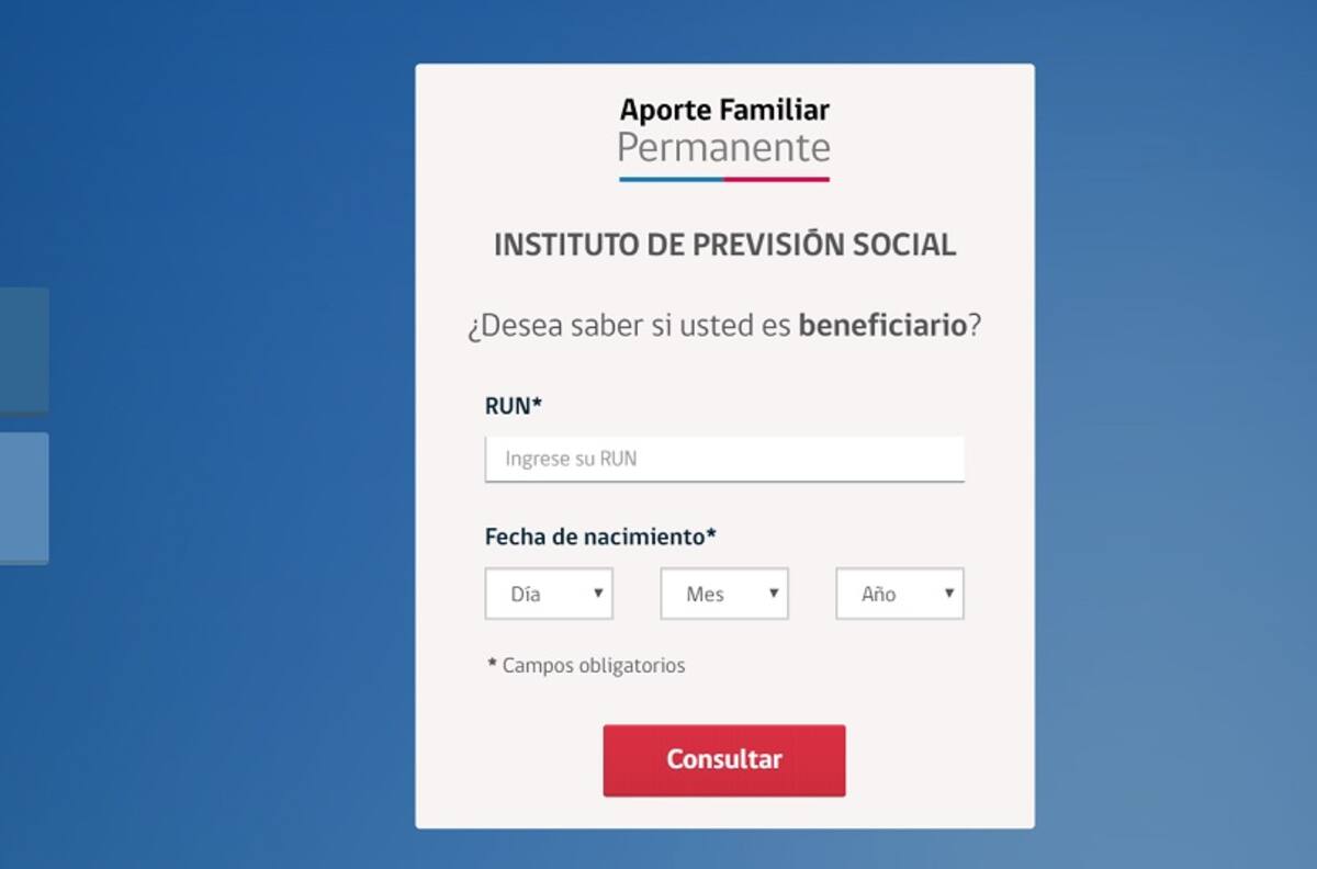 Bono Aporte Familiar Permanente: Verifica con tu Rut si tienes cobro pendiente