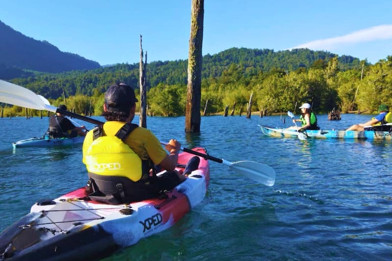 El panorama que durante este verano se vuelve un imperdible para ir en compañía. Créditos: @camping_kayaks_maihueaventura vía Instagram.