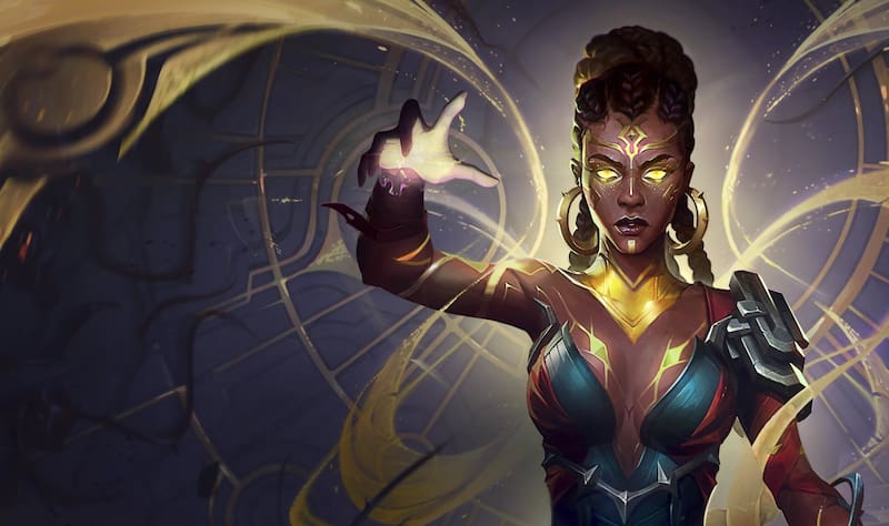 Este es el splash de unidad de Mel en TFT.