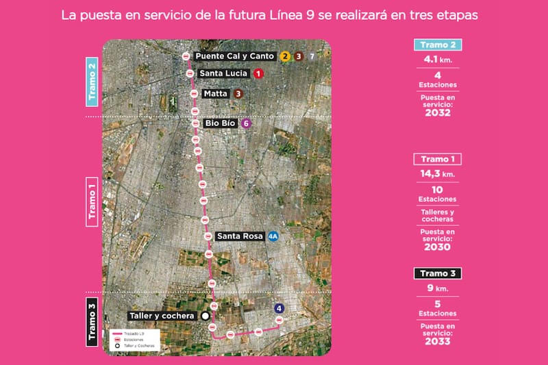 Tendrá 19 estaciones que conectarán el centro y sur de la capital.