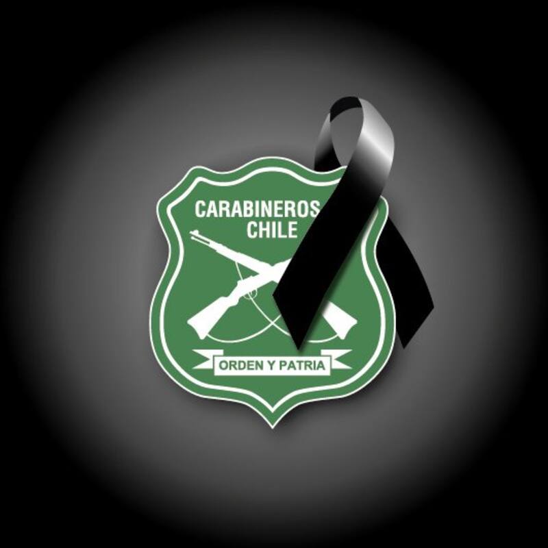 Este es el logo de Carabineros de Chile tras el luto decretado por el asesinato de tres de sus integrantes