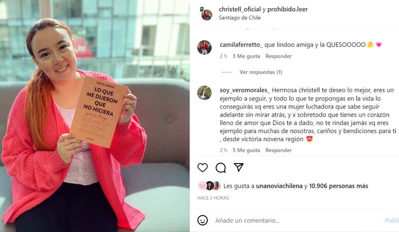 Publicación de Instagram de Christell Rodríguez