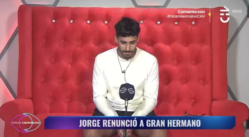 Jorge Aldoney renunció a "Gran Hermano" Chile. Foto: CHV.