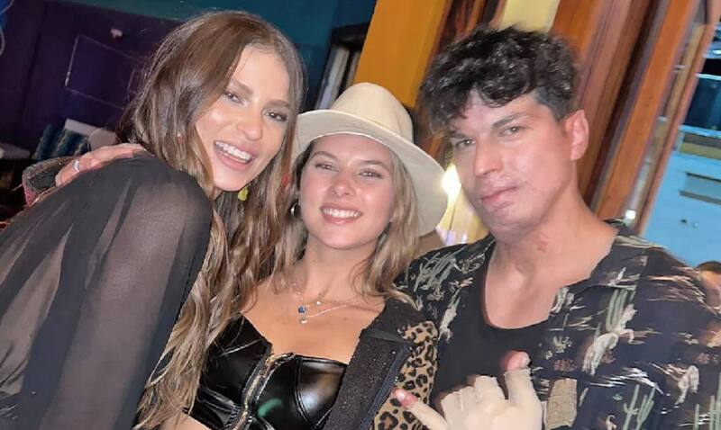 Julia Fernandes e Ignacio Lastra tras el accidente de 2017