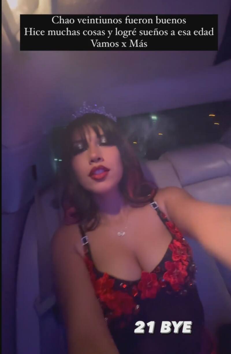 El look de Scarlette Gálvez en su cumpleaños número 22