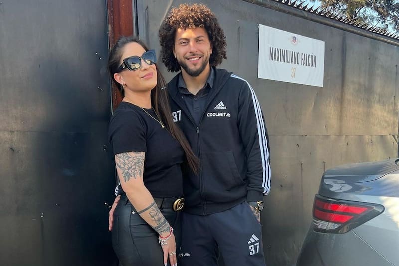 Esposa de Maxi Falcón saludo a Colo Colo por los 100 años.