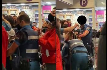 VIDEO | Dos guardias terminaron heridos tras ataque con arma blanca en metro U. de Chile