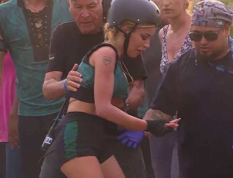 El día en que Oriana Marzoli se accidentó en la competencia. Créditos: Pantallazo Canal 13