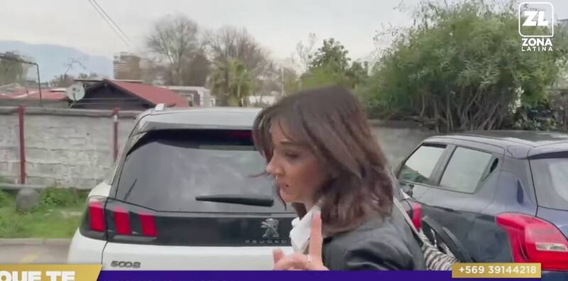 Renata Bravo vivió tenso cruce con periodista.