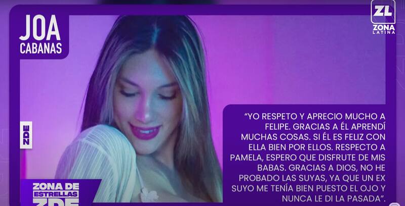 Joa Cabañas se lanzó contra Pamela Díaz.