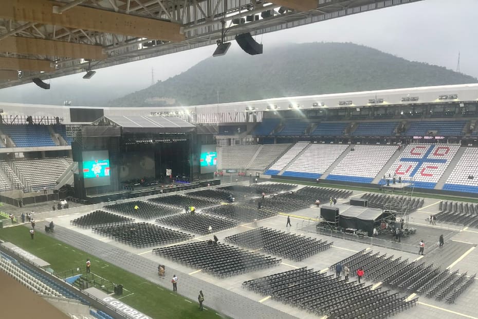 Claro Arena listo para recibir a Lionel Richie. Foto: X.