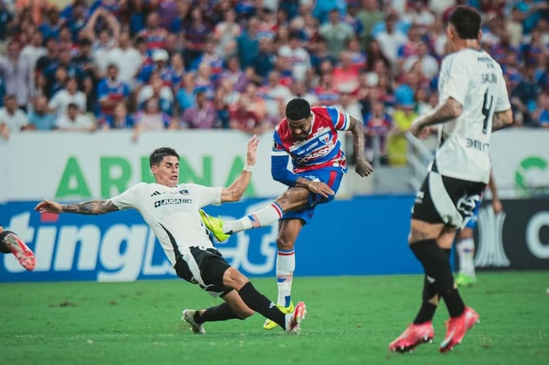 en la caída ante Fortaleza. Foto: @fortalezaec
