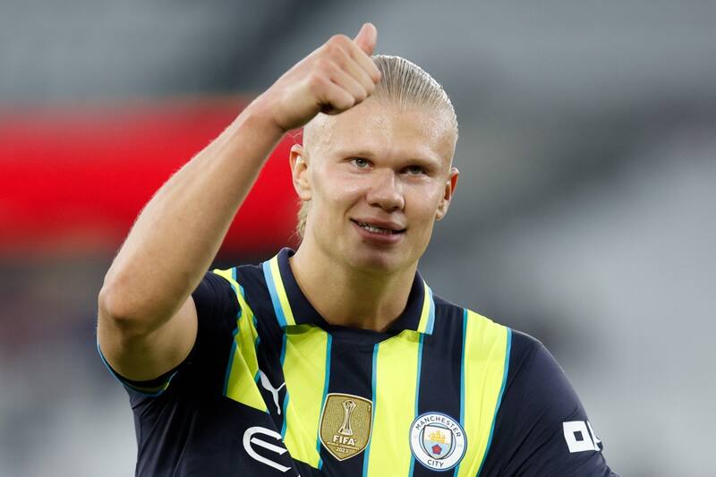 Erling Haaland espera seguir encendido en el duelo de Manchester City vs Inter de Milán por Champions League.