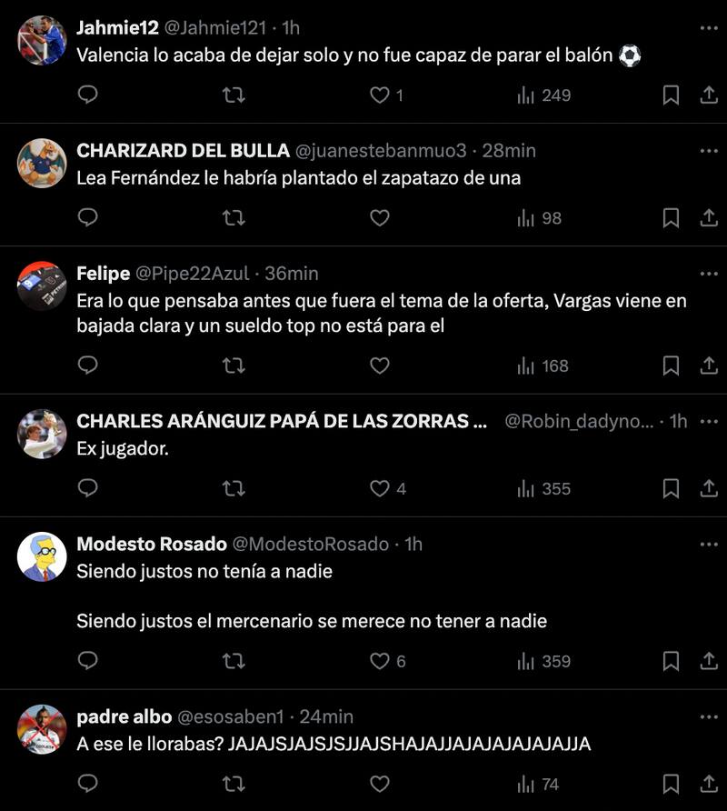 Hinchas de la U se burlaron de jugada del delantero de Audax Italiano.