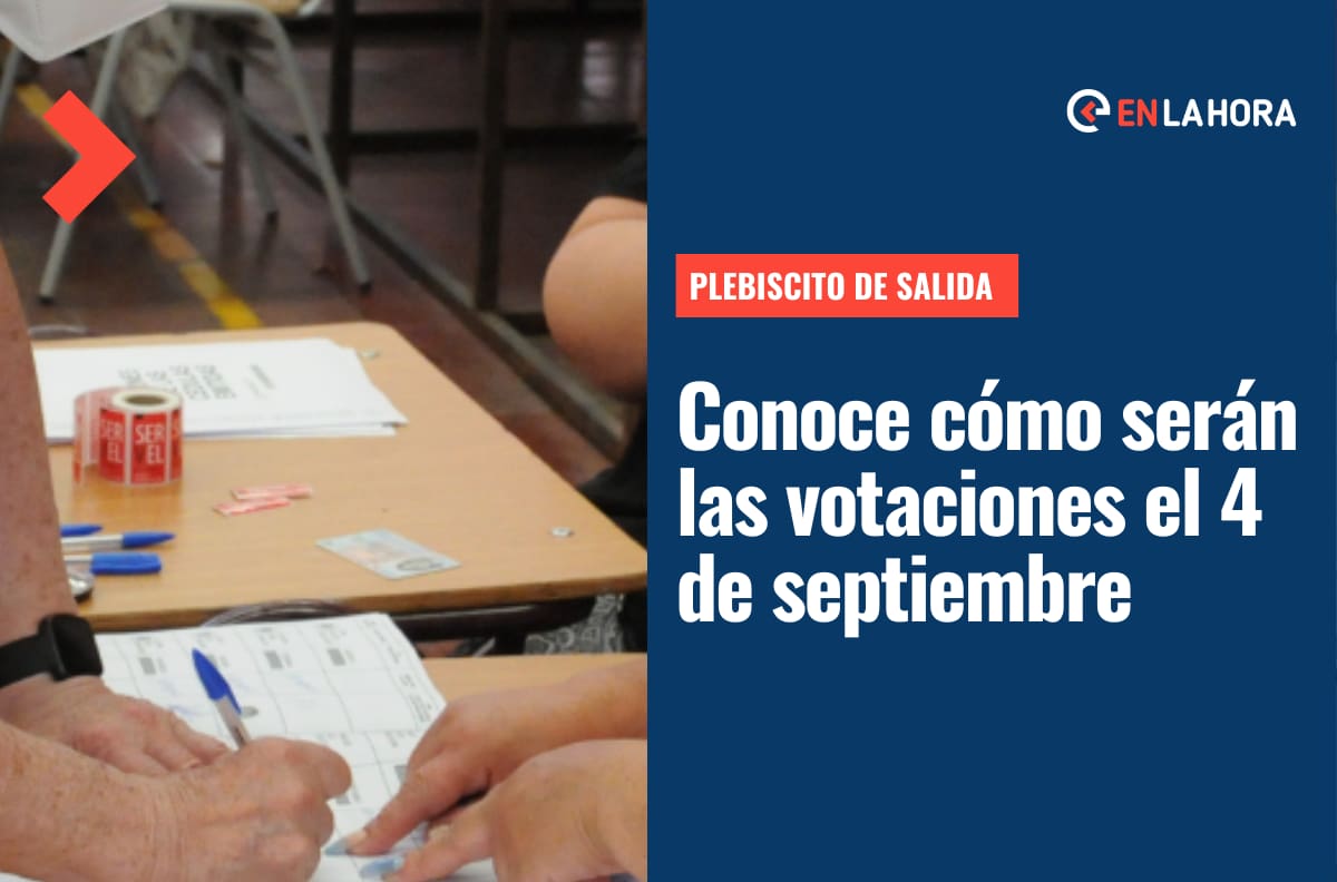 Plebiscito de Salida: Revisa cómo será el cronograma para las elecciones del 4 de septiembre