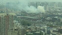 VIDEO I Incendio en bodega afecta a la comuna de Recoleta