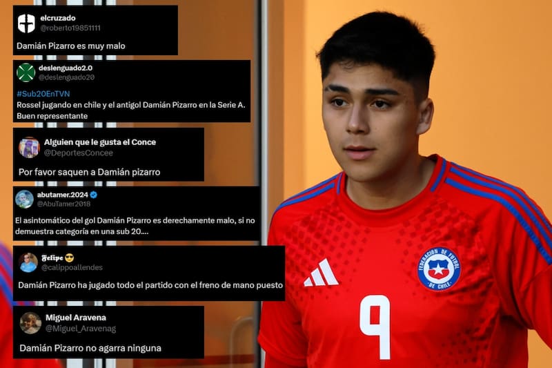 El delantero del Udinese fue el más criticado tras el partido de La Roja ante Venezuela por el Sudamericano Sub-20