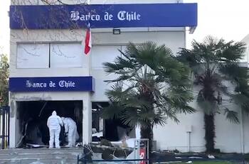 VIDEO | Sujeto terminó con graves lesiones tras detonar un cajero automático en Temuco