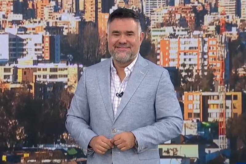 El meteorólogo advirtió de un descenso marcado en las temperaturas para los próximos días. Créditos: Captura de pantalla - Canal 13.