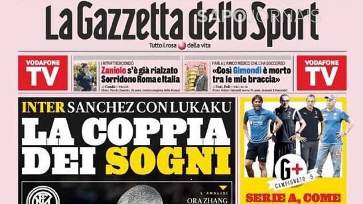 Alexis Sánchez y su arribo al Inter protagoniza portadas de prensa italiana