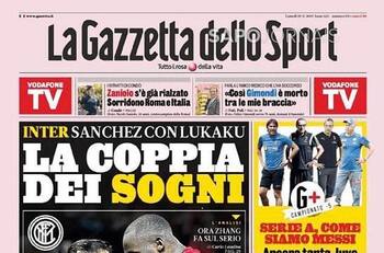 Alexis Sánchez y su arribo al Inter protagoniza portadas de prensa italiana