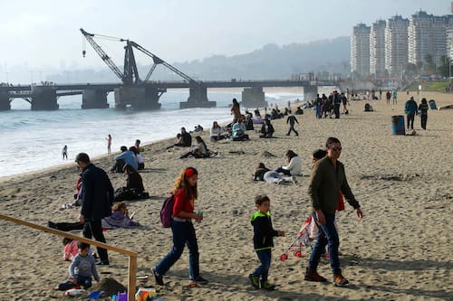Las altas temperaturas estarán presentes este fin de semana en Viña del Mar y Valparaíso.
