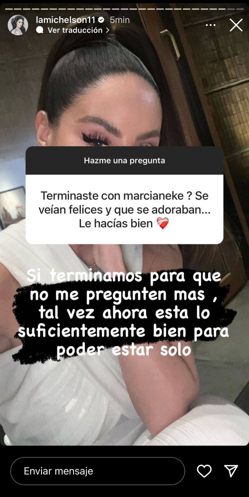 Ignacia Michelson confirma que terminó con Marcianeke.