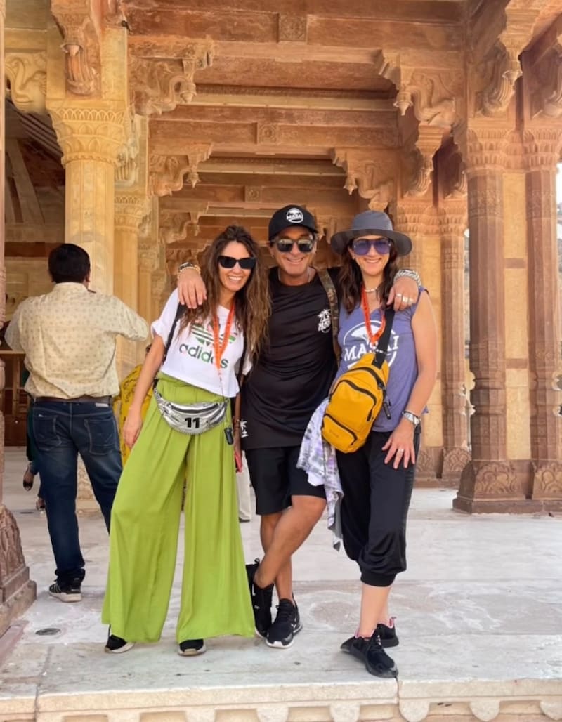 Renata Bravo en India. Foto: Instagram.