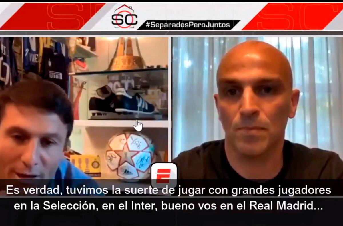 Javier Zanetti conversó con Cambiasso y eligió al futbolista que más admiró en su carrera
