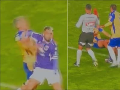 Fue víctima de un codazo y le mostraron roja: la expulsión en la Primera B que dará la vuelta al mundo