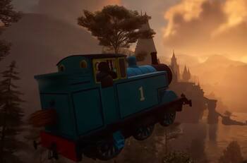 VIDEO | Thomas la locomotora llega veloz a Hogwarts Legacy