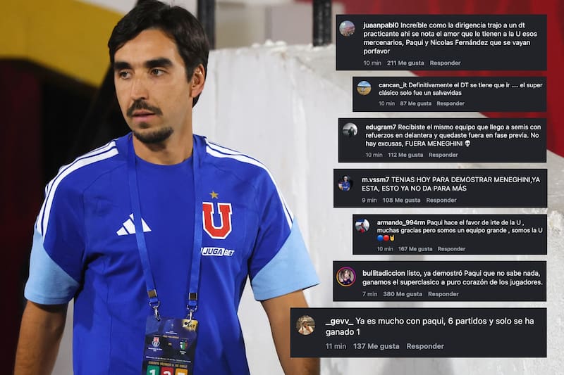 Piden la salida del DT en la U. Foto: Agencia Aton.