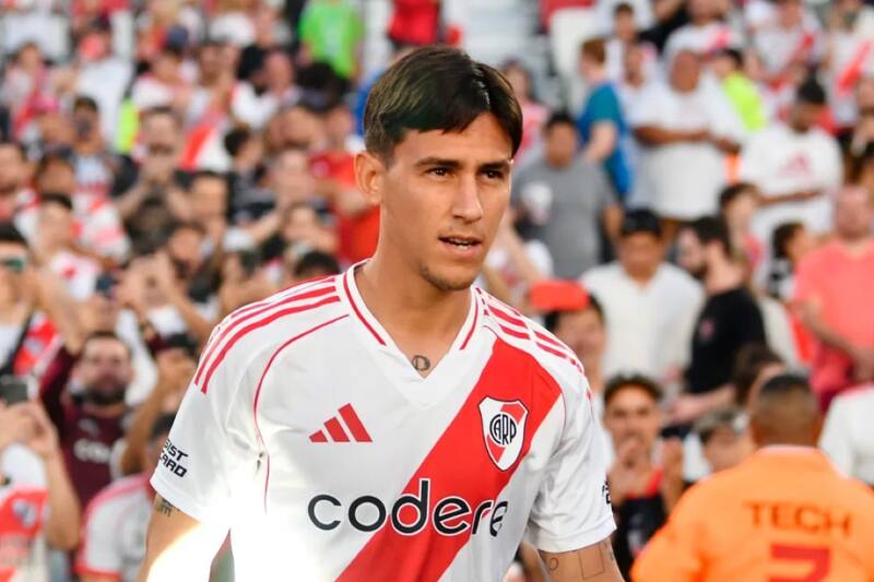 Matías Rojas en River Plate. Foto: Sitio Millonario.