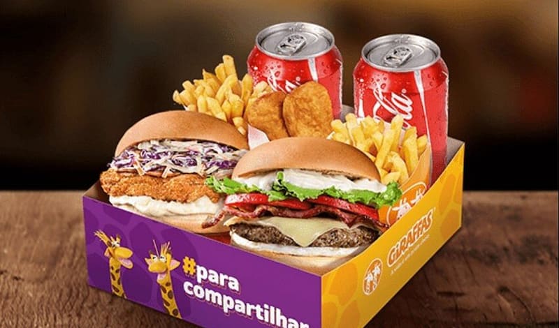 Este es uno de los menús clásicos que Giraffas vende en Brasil.