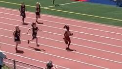 VIDEO | Remontada épica: Niña perdió su zapatilla en plena carrera, volvió a buscarla y aun así ganó