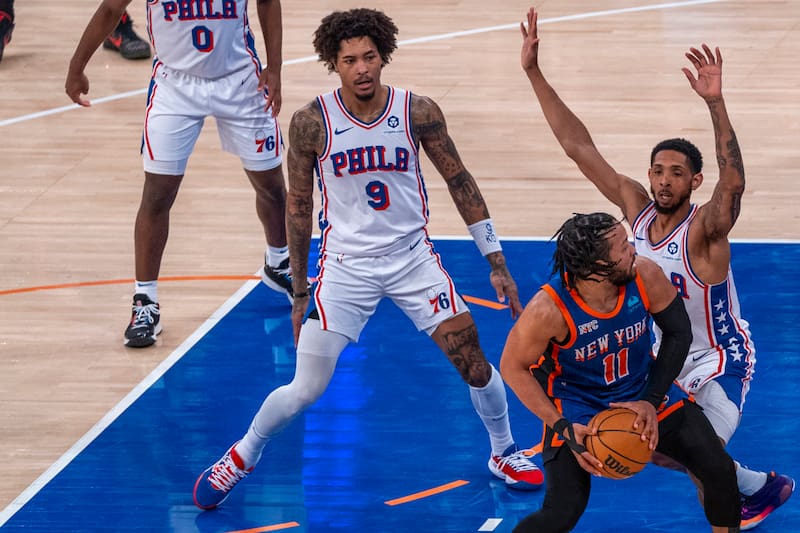 New York Knicks vs Philadelphia 76ers. Foto: EFE