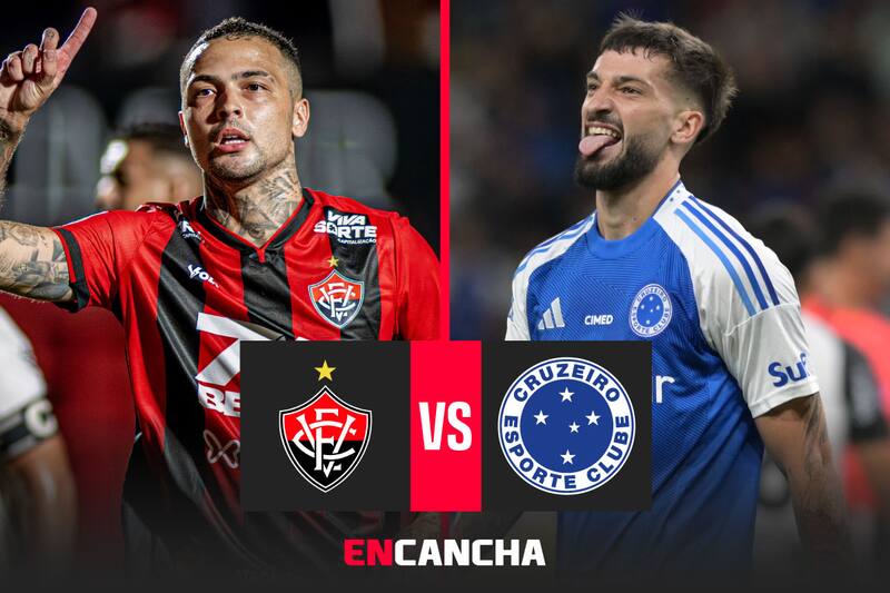 por la fecha 12 del Brasileirao. Foto: Prensa Vitória y EFE.