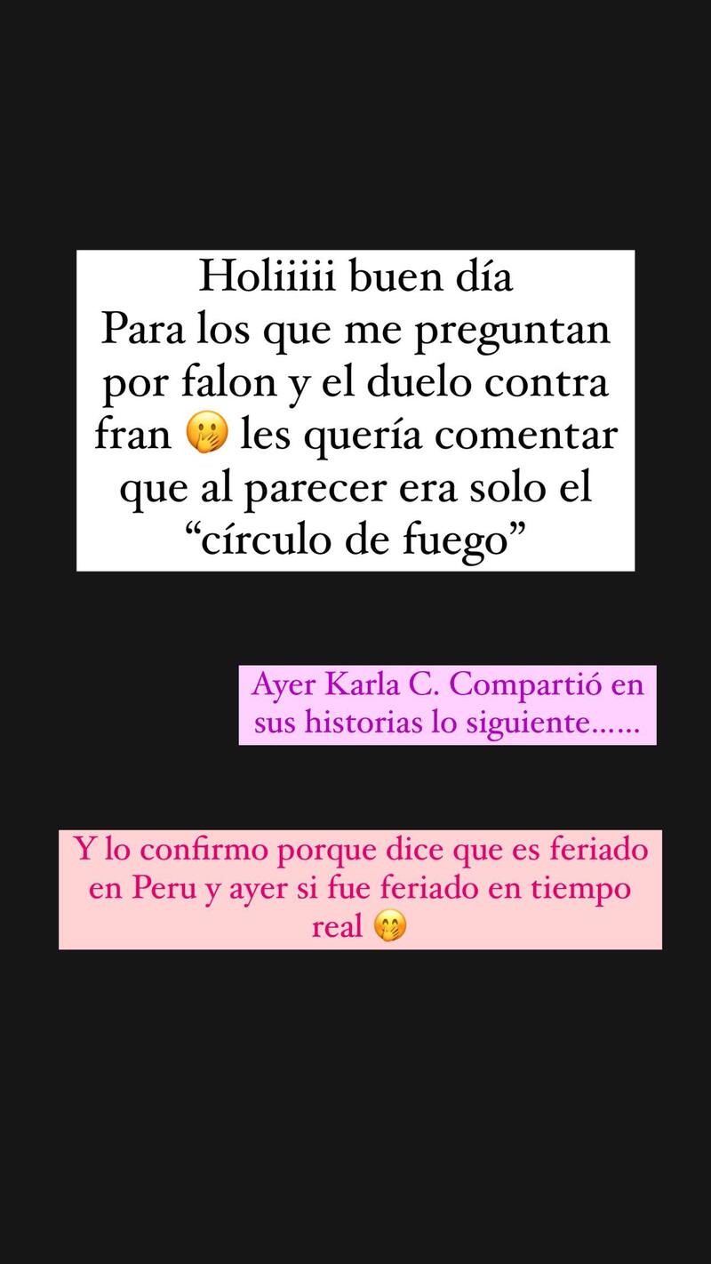 ¿Fue eliminada Faloon por Fran?