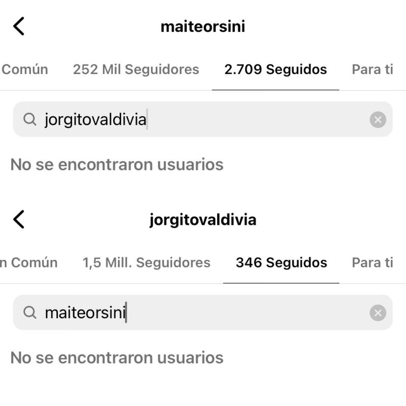 Imágen cortesía del influencer “Tio Michi” en donde se evidencia el distanciamiento de ambos en la red social