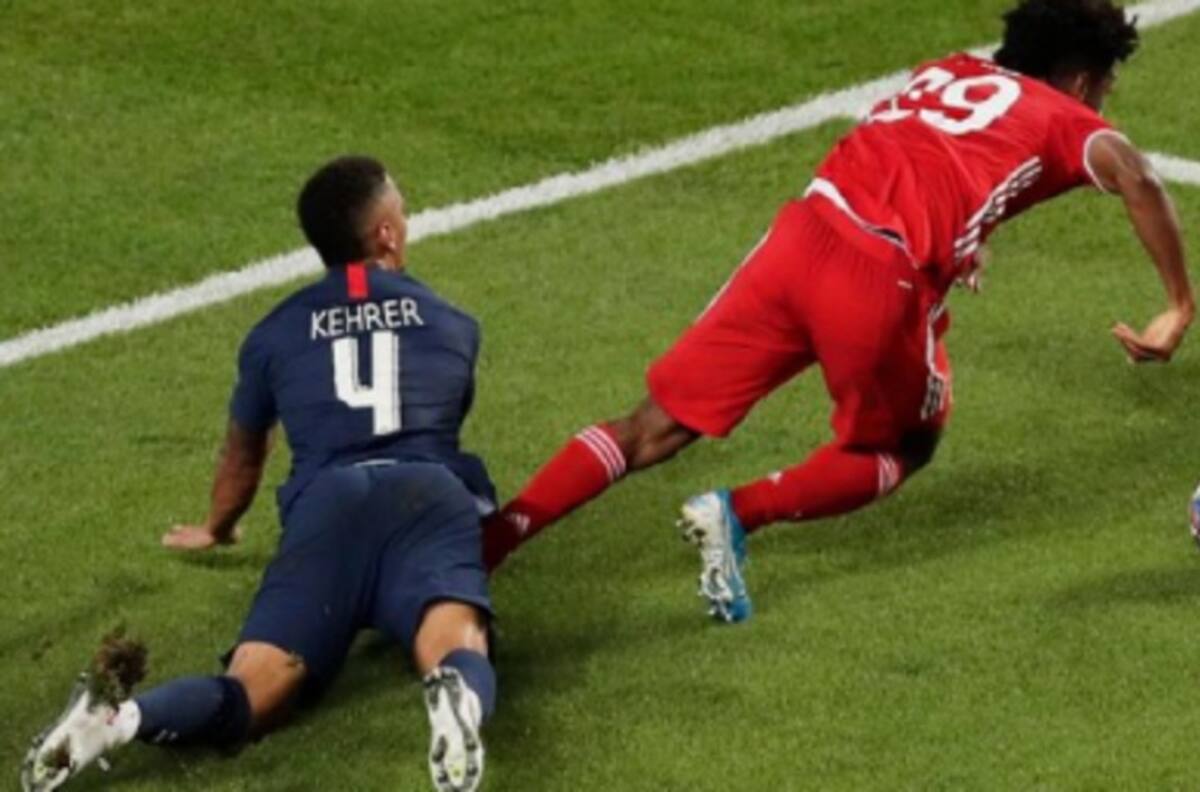 ¿Fue penal? La polémica jugada que cerró la primera mitad entre PSG y Bayern Munich